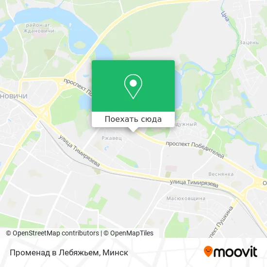 Карта Променад в Лебяжьем