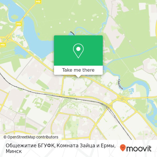 Карта Общежитие БГУФК, Комната Зайца и Ермы