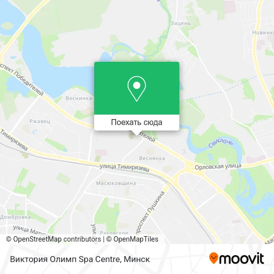 Карта Виктория Олимп Spa Centre