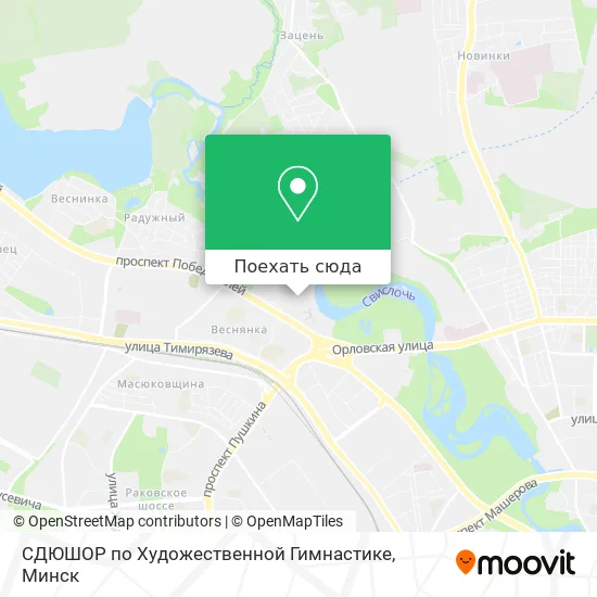 Карта СДЮШОР по Художественной Гимнастике