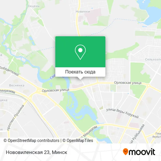Карта Нововиленская 23