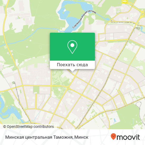 Карта Минская центральная Таможня
