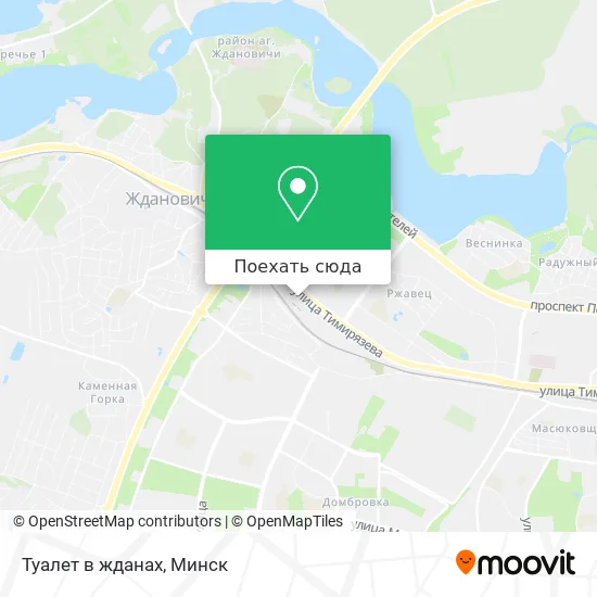 Карта Туалет в жданах