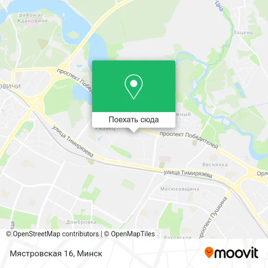 Карта Мястровская 16