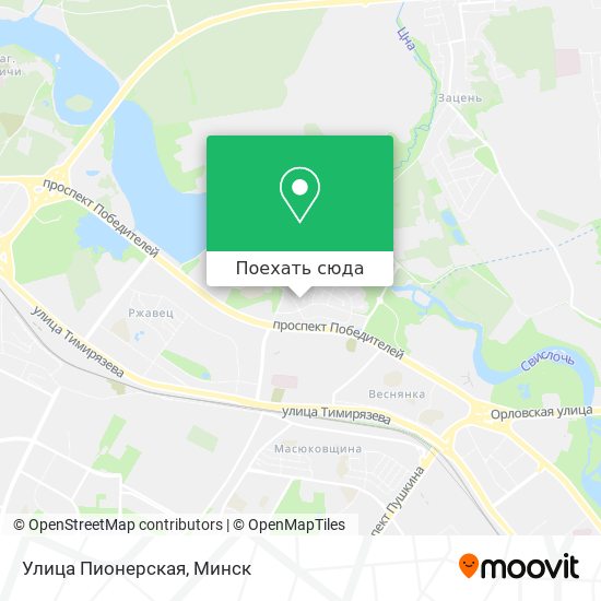 Карта Улица Пионерская