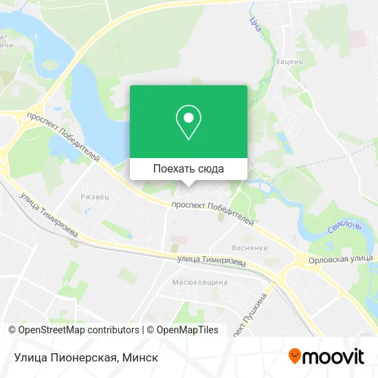 Карта Улица Пионерская