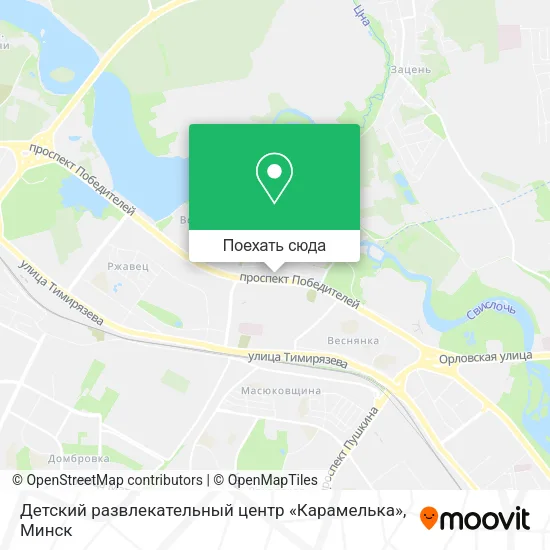 Карта Детский развлекательный центр «Карамелька»