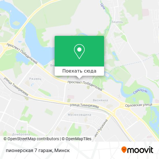Карта пионерская 7 гараж