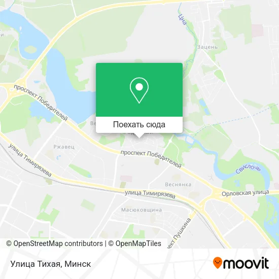 Карта Улица Тихая