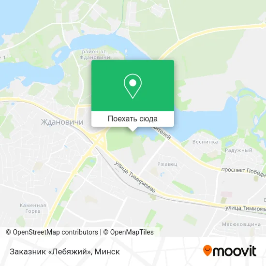 Карта Заказник «Лебяжий»