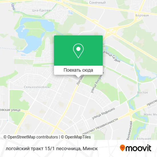 Карта логойский тракт 15/1 песочница