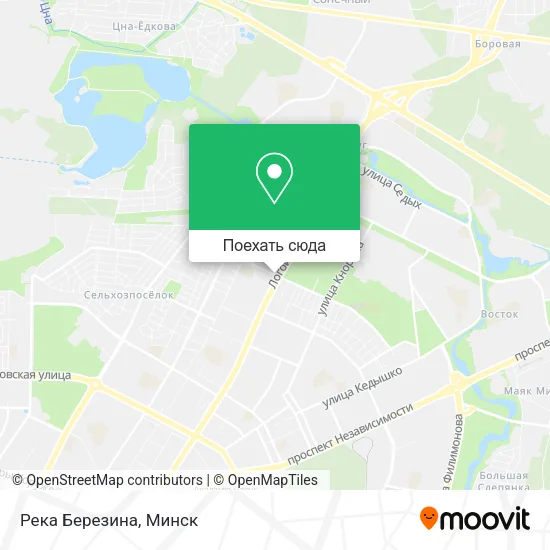 Карта Река Березина