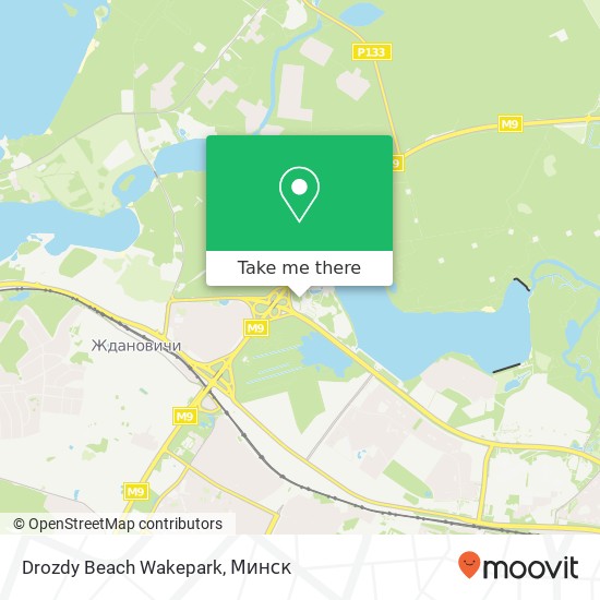 Карта Drozdy Beach Wakepark