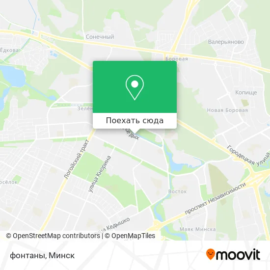 Карта фонтаны