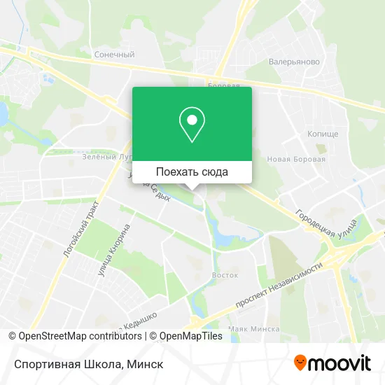 Карта Спортивная Школа