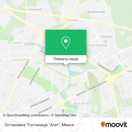 Карта Остановка "Гостиница "Агат"