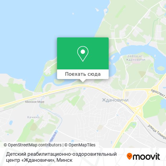 Карта Детский реабилитационно-оздоровительный центр «Ждановичи»