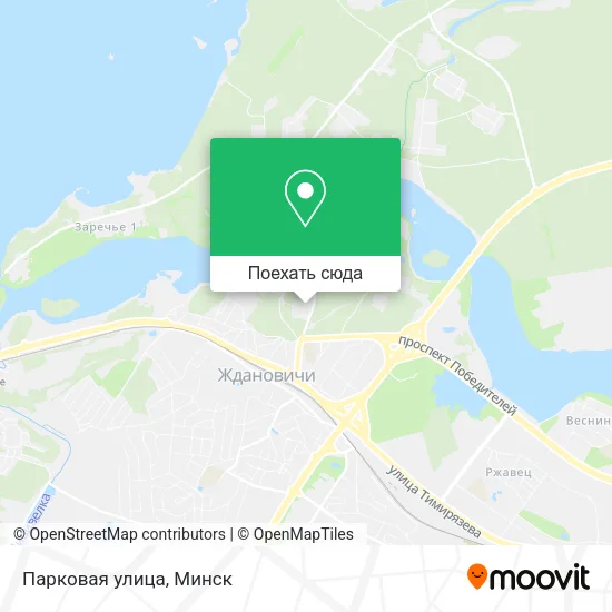 Карта Парковая улица