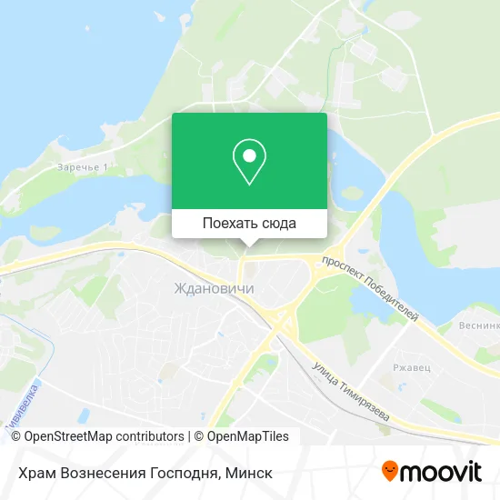Карта Храм Вознесения Господня