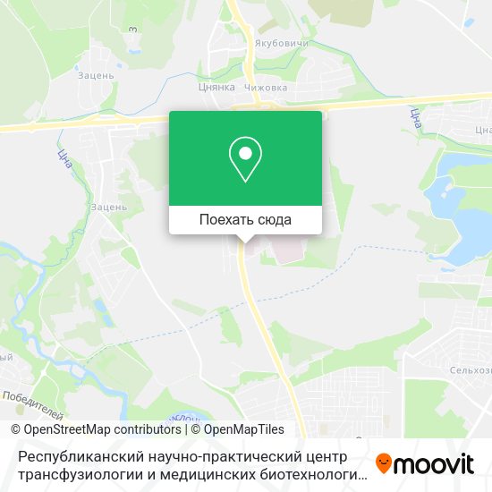 Карта Республиканский научно-практический центр трансфузиологии и медицинских биотехнологий
