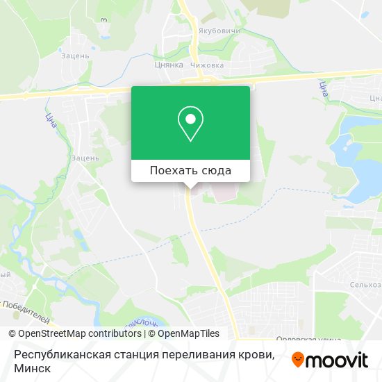 Карта Республиканская станция переливания крови