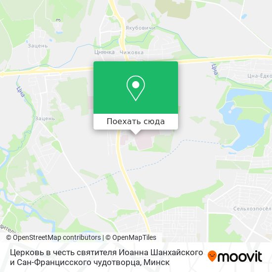 Карта Церковь в честь святителя Иоанна Шанхайского и Сан-Францисского чудотворца