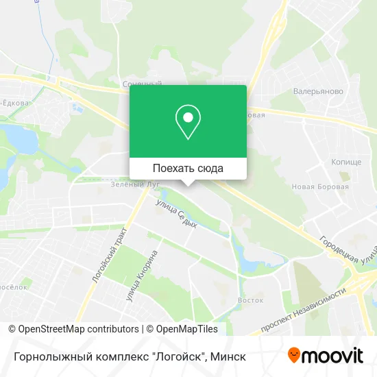 Карта Горнолыжный комплекс "Логойск"