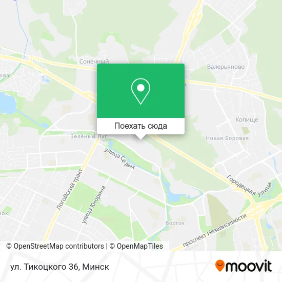 Карта ул. Тикоцкого 36