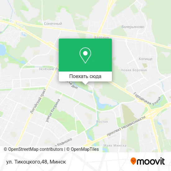 Карта ул. Тикоцкого,48