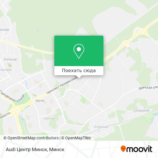 Карта Audi Центр Минск