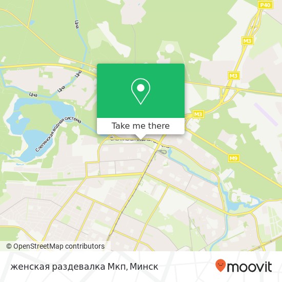 Карта женская раздевалка Мкп