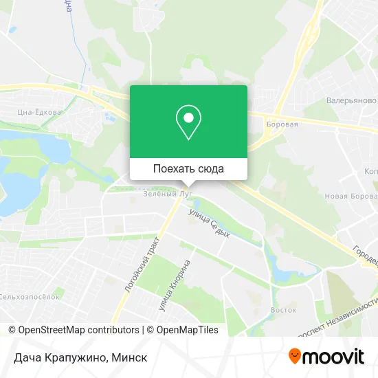 Карта Дача Крапужино
