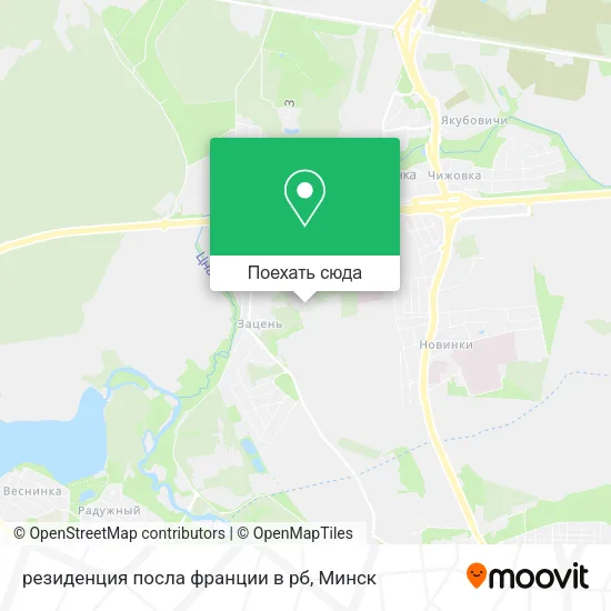 Карта резиденция посла франции в рб