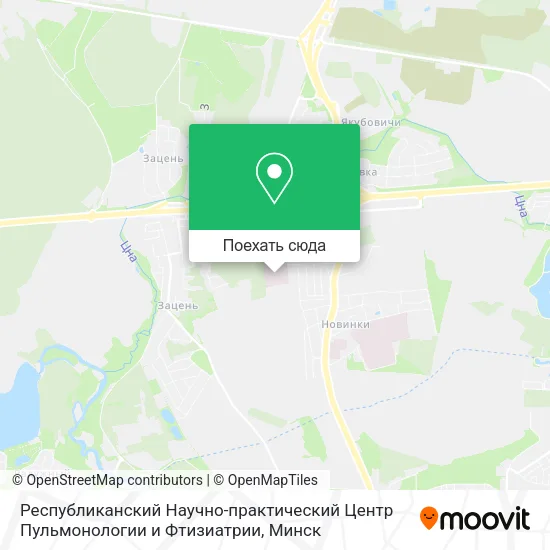 Карта Республиканский Научно-практический Центр Пульмонологии  и Фтизиатрии
