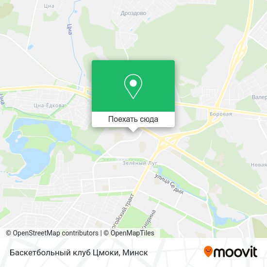 Карта Баскетбольный клуб Цмоки