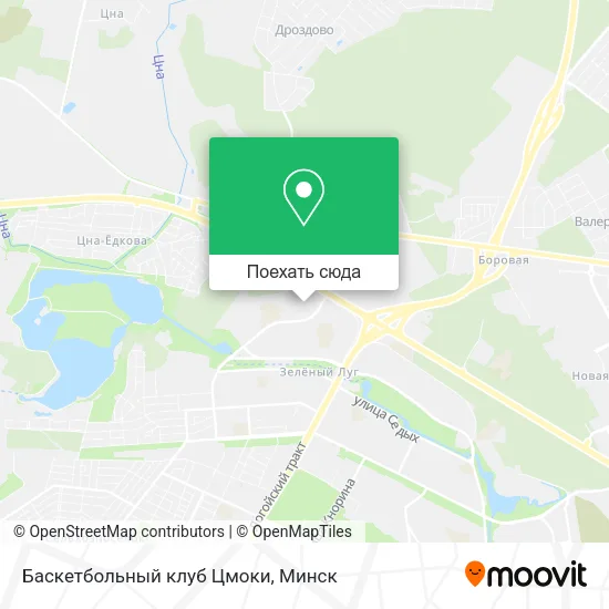 Карта Баскетбольный клуб Цмоки