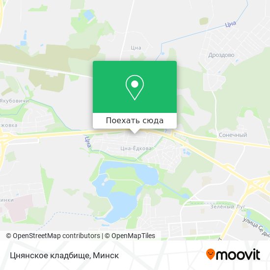 Карта Цнянское кладбище