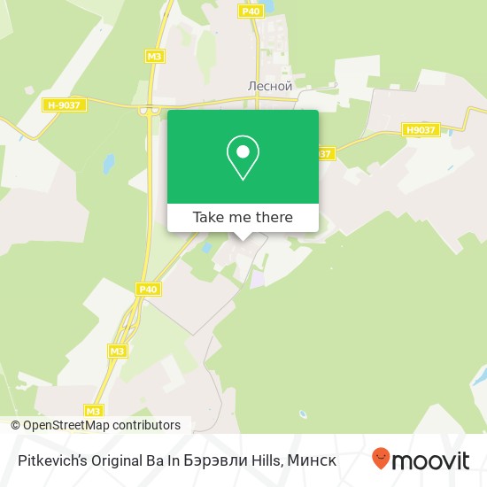 Карта Pitkevich’s Original Ba In Бэрэвли Hills