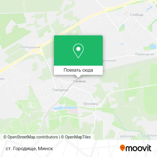 Карта ст. Городище