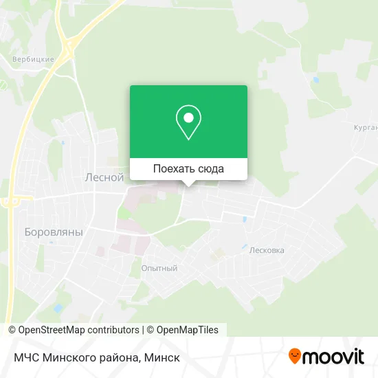 Карта МЧС Минского района