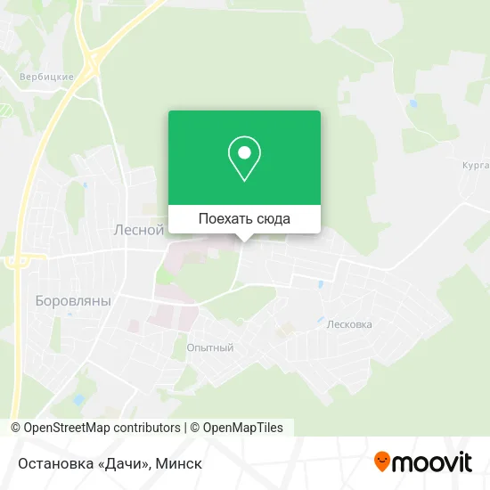 Карта Остановка «Дачи»