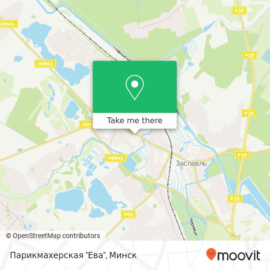 Карта Парикмахерская "Ева"