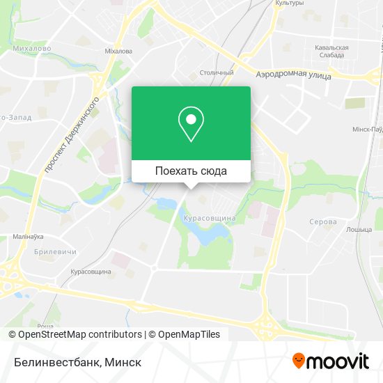 Карта Белинвестбанк