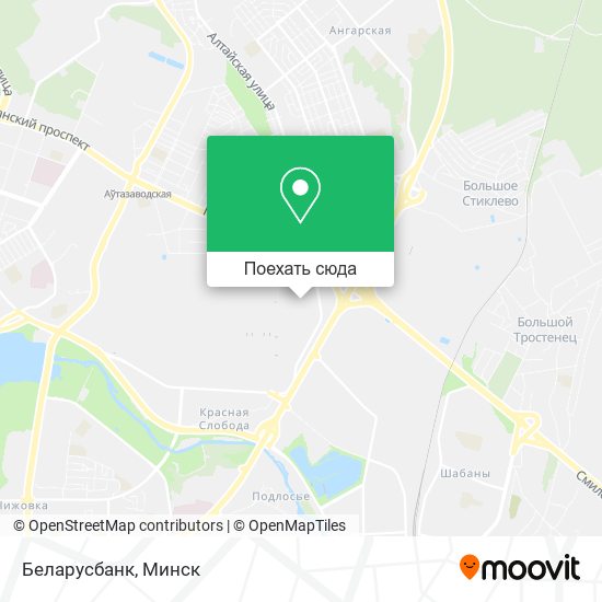 Карта Беларусбанк