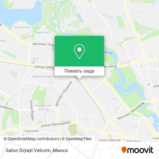 Карта Salon Svyazi Velcom