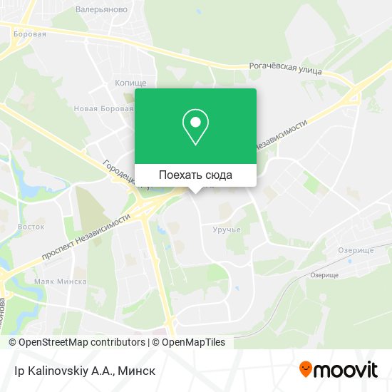 Карта Ip Kalinovskiy A.A.