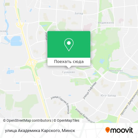 Карта улица Академика Карского