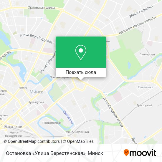 Карта Остановка «Улица Берестянская»