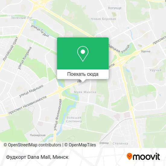 Карта Фудкорт Dana Mall