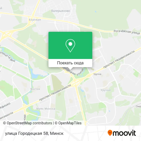 Карта улица Городецкая 58